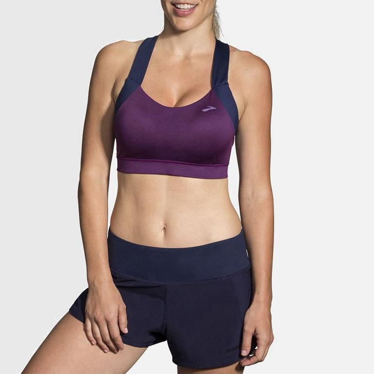 Brooks Uplift Crossback - Run Bra Mujer - Moradas (SVAM-94823)